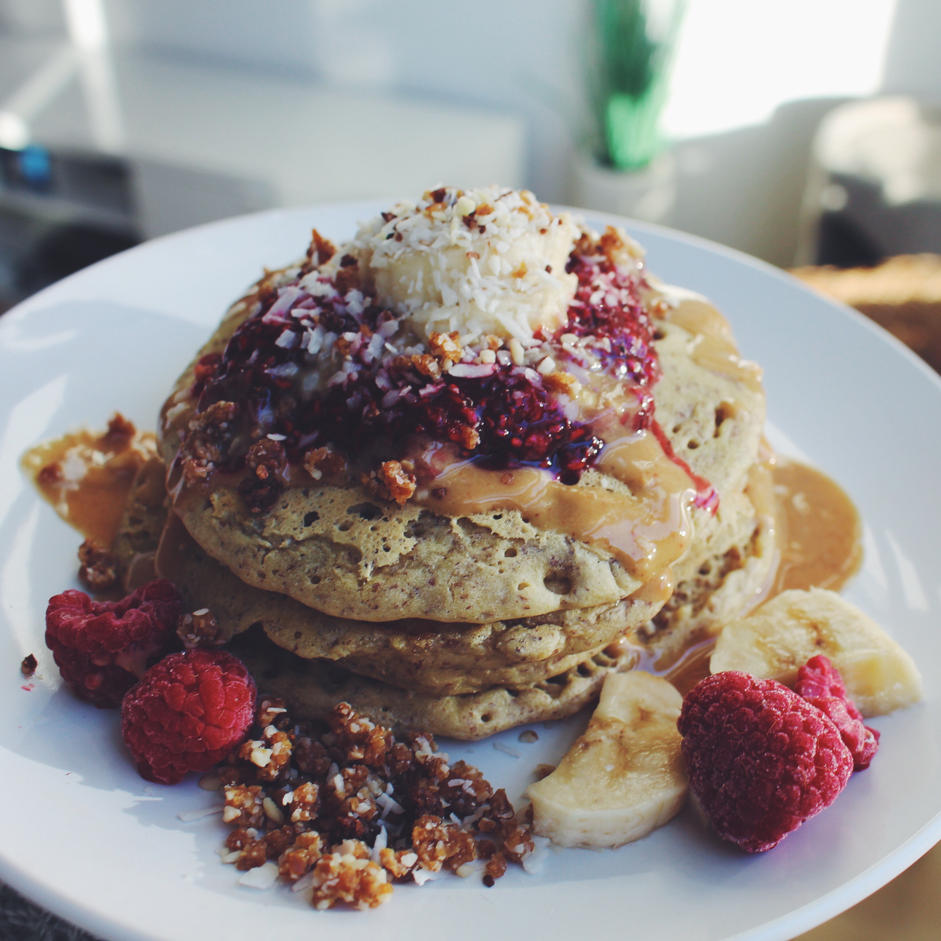 Peanut Butter and Jelly Pancakes ksnrg